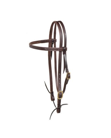 SINGLE ADJ BROWBAND WESTERN BRIDLE