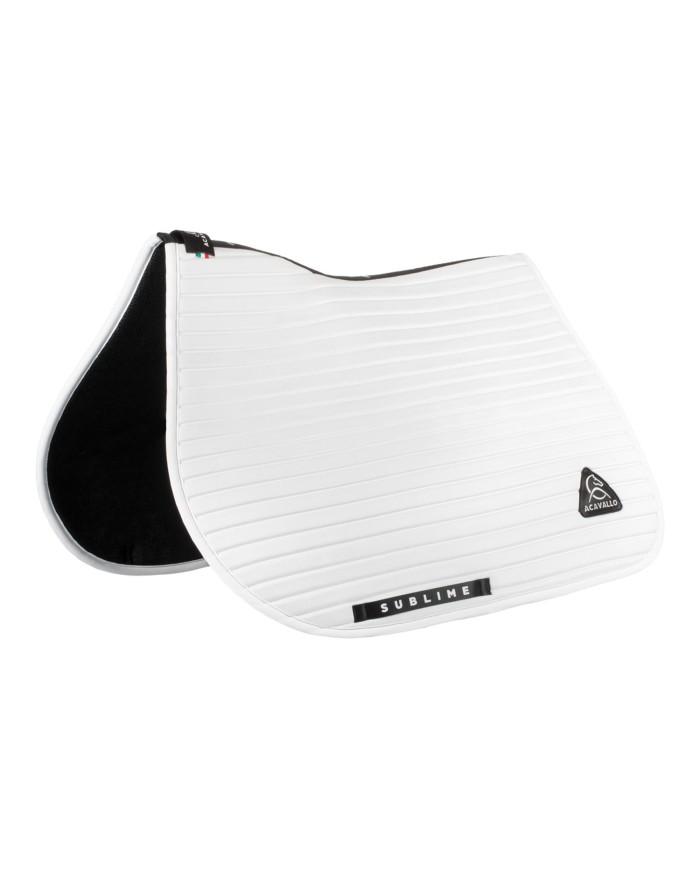 STRIPE SUEDE JUMPING SADDLE PAD