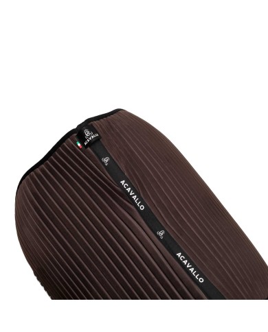 STRIPE SUEDE JUMPING SADDLE PAD