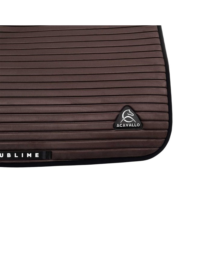 STRIPE SUEDE JUMPING SADDLE PAD