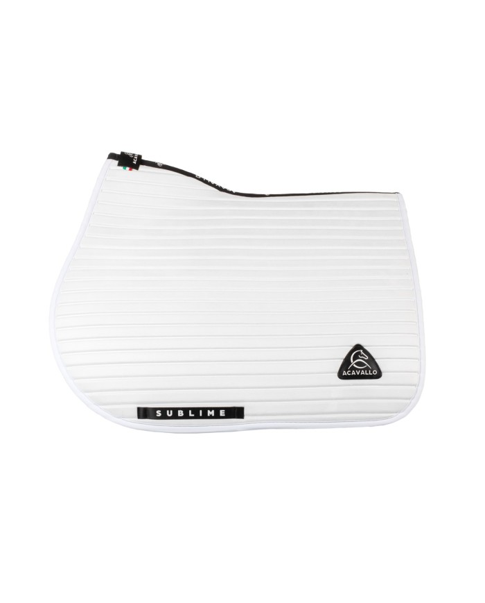 STRIPE SUEDE JUMPING SADDLE PAD