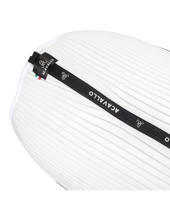 STRIPE SUEDE JUMPING SADDLE PAD