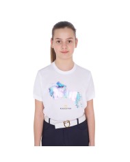 GIRLS INTERFERENCE JUMP COTTON T-SHIRT