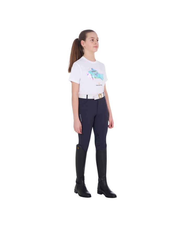 GIRLS INTERFERENCE JUMP COTTON T-SHIRT