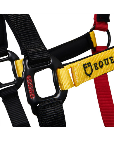 Cavezza in nylon con gancio moschettone Cavezza in nylon con gancio moschettone