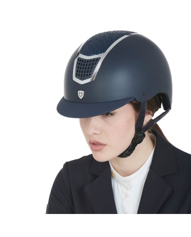 CASCO EQUESTRO MODELLO ECLIPSE STONE MAT ROWEL FITTING