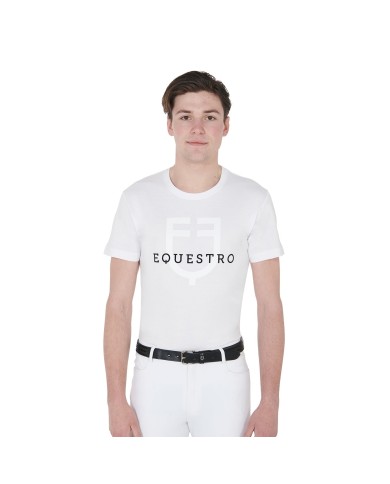 T-SHIRT UOMO LOGO FLOCKED EQUESTRO