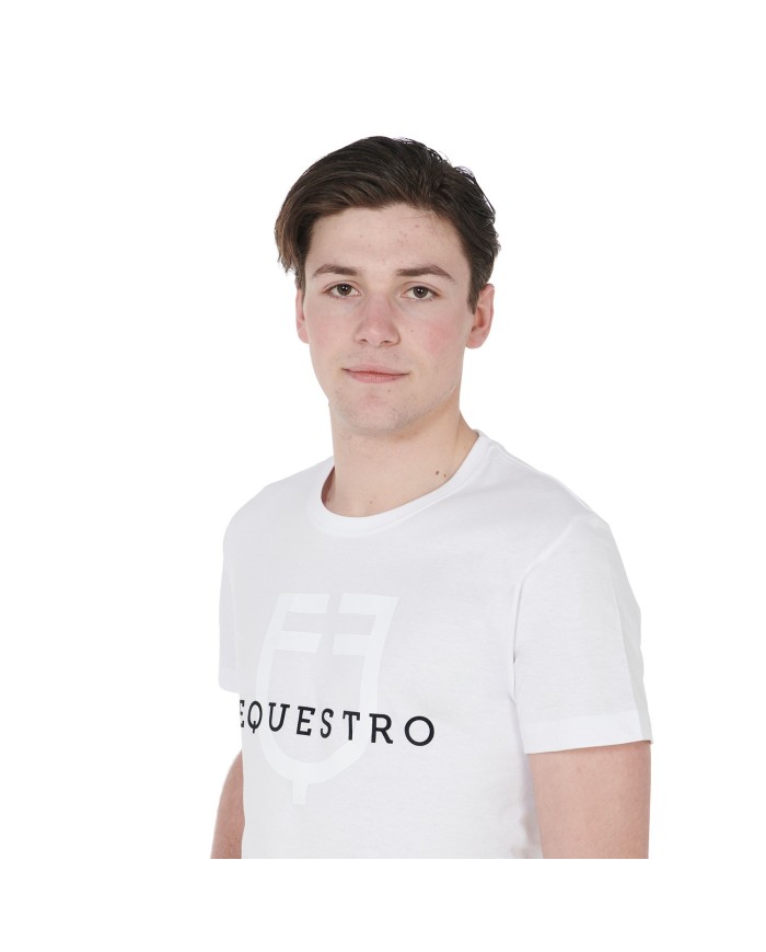 T-SHIRT UOMO LOGO FLOCKED EQUESTRO