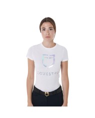WOMEN S MULTICOLOR LOGO COTTON T-SHIRT