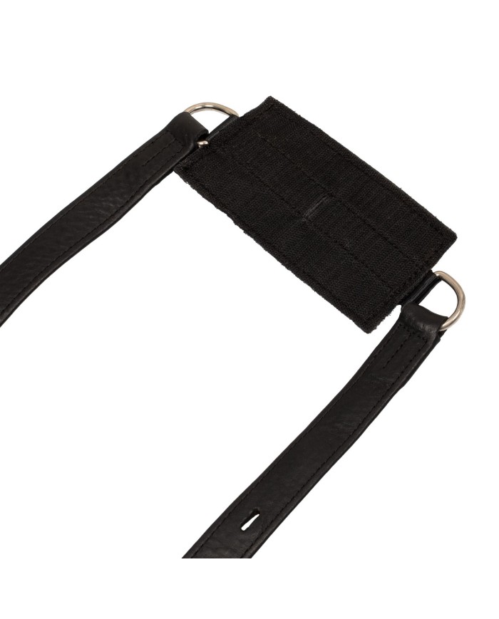CALFSKIN FIKED STIRRUP LEATHERS EASY FIT-T BKLS