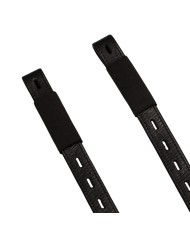 CALFSKIN FIKED STIRRUP LEATHERS EASY FIT-T BKLS
