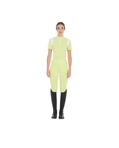 WOMEN S TRAINING POLO SHIRT SS ZIP