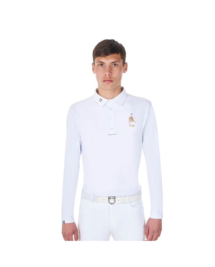 MEN S COMPETITION POLO LS BUTTONS EQUESTROxFISE
