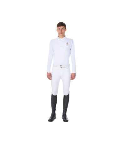 MEN S COMPETITION POLO LS BUTTONS EQUESTROxFISE