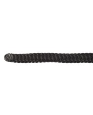 HS SPUR STRAPS PERLON BLACK 45CM W.BUCKLE STEEL CHR.PL.