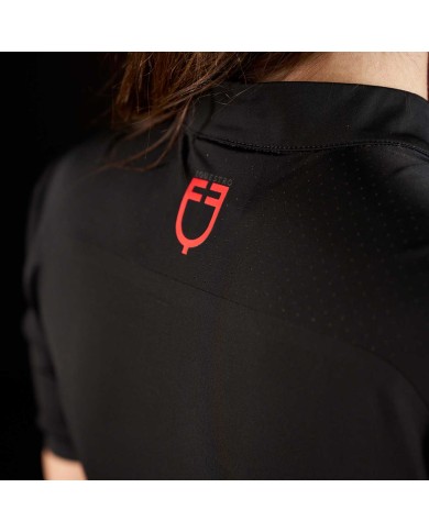 WOMEN S TRAINING RIDERTECHNOLOGY POLO SHIRT SS WITH ZIP