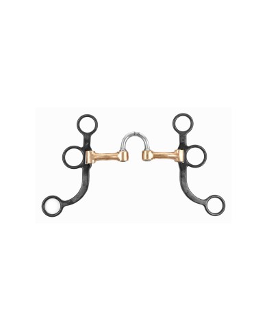 MORSO CORRECTIONAL INOX IMBOCCATURA RAME ASTE CURVE CORTE NERE