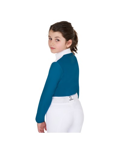 GIRL COMPETITION LS ZIP SHIRT 1/2 MESH
