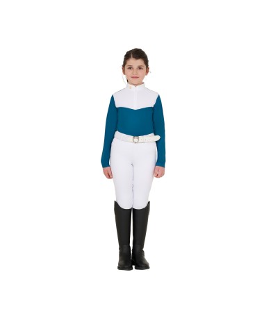 GIRL COMPETITION LS ZIP SHIRT 1/2 MESH