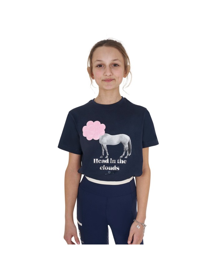 GIRL S HEAD IN THE CLOUDS COTTON T-SHIRT