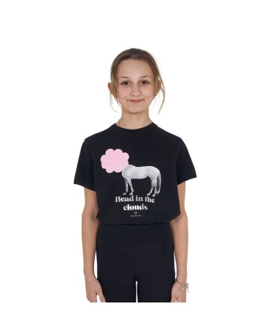 GIRL S HEAD IN THE CLOUDS COTTON T-SHIRT