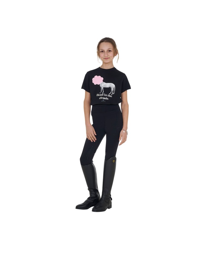 GIRL S HEAD IN THE CLOUDS COTTON T-SHIRT