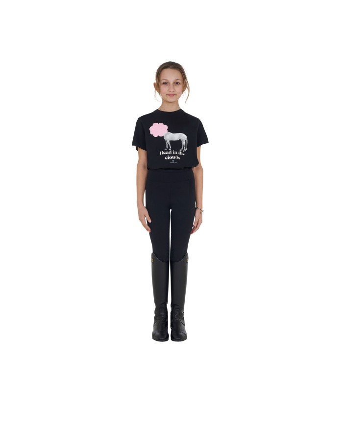 GIRL S HEAD IN THE CLOUDS COTTON T-SHIRT