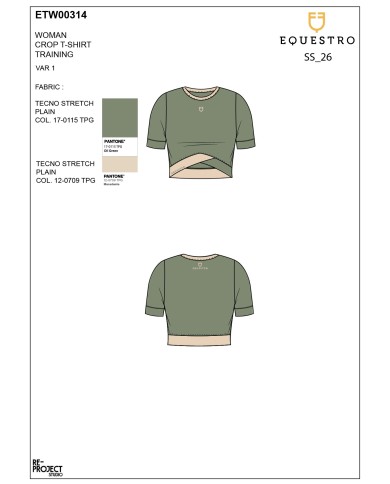 WOMEN S CROSS CROPPED TRAINING POLO SHIRT SS