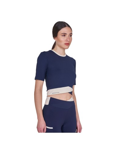 WOMEN S CROSS CROPPED TRAINING POLO SHIRT SS