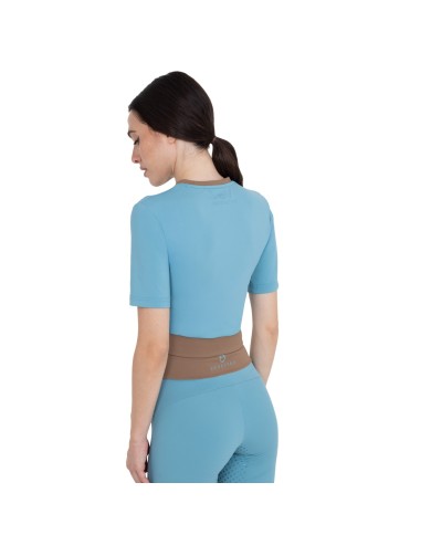 WOMEN S CROSS CROPPED TRAINING POLO SHIRT SS