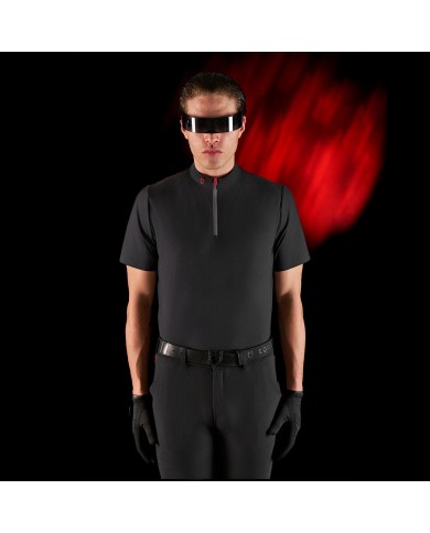 MEN S TRAINING RIDERTECHNOLOGY POLO SHIRT SS WITH ZIP