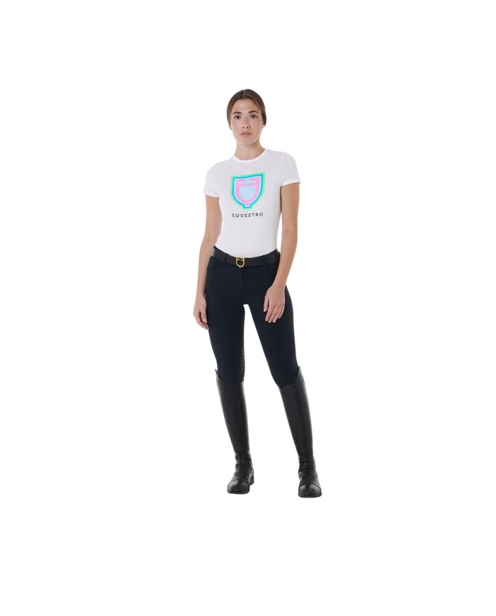 WOMEN S PSYCHEDELIC LOGO COTTON T-SHIRT