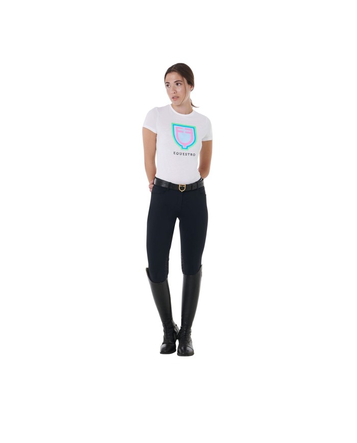 WOMEN S PSYCHEDELIC LOGO COTTON T-SHIRT