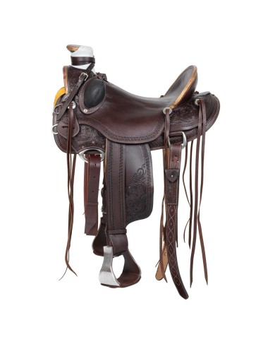 WESTERN WADE RANCH FLOWER TOOLING SADDLE