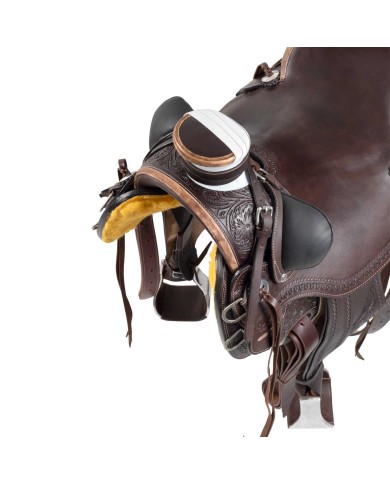 WESTERN WADE RANCH FLOWER TOOLING SADDLE