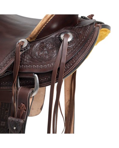 WESTERN WADE RANCH FLOWER TOOLING SADDLE