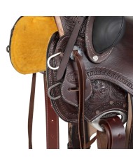 WESTERN WADE RANCH FLOWER TOOLING SADDLE