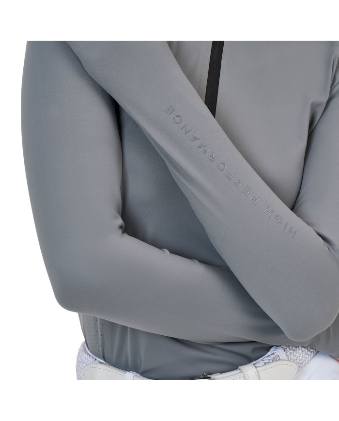 WOMEN S COMPETITION RIDERTECHNOLOGY LS POLO SHIRT WITH ZIP