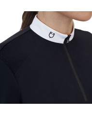 WOMEN S COMPETITION RIDERTECHNOLOGY LS POLO SHIRT WITH ZIP