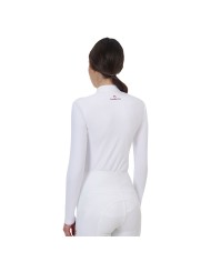 WOMEN S COMPETITION RIDERTECHNOLOGY LS POLO SHIRT WITH ZIP
