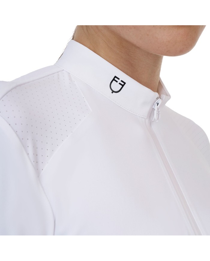 WOMEN S COMPETITION RIDERTECHNOLOGY LS POLO SHIRT WITH ZIP