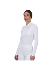 WOMEN S COMPETITION RIDERTECHNOLOGY LS POLO SHIRT WITH ZIP