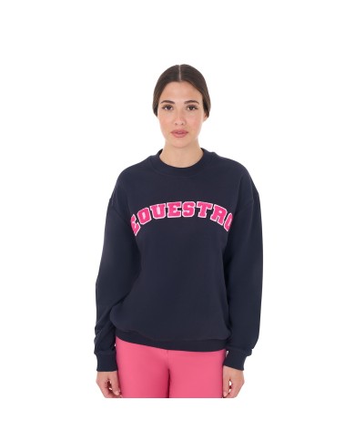 WOMEN S SPONGE STITCH LETTER SWEATSHIRT