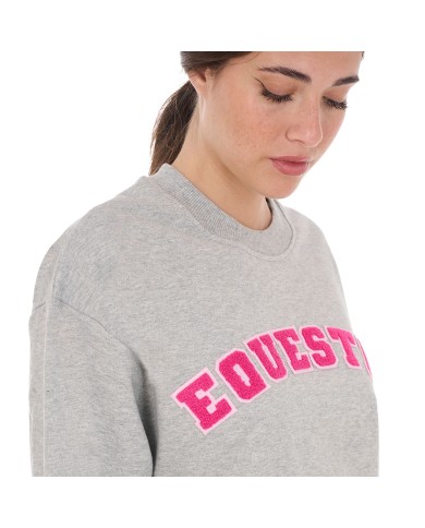 WOMEN S SPONGE STITCH LETTER SWEATSHIRT