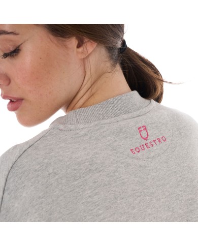 WOMEN S SPONGE STITCH LETTER SWEATSHIRT