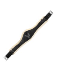 LEATHER ANATOMIC GIRTH W/REMOVABLE ECOWOOL LINING