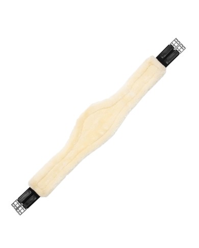LEATHER ANATOMIC GIRTH W/REMOVABLE ECOWOOL LINING