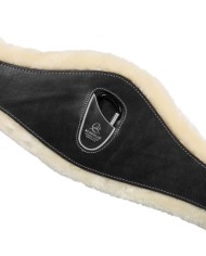 LEATHER ANATOMIC GIRTH W/REMOVABLE ECOWOOL LINING