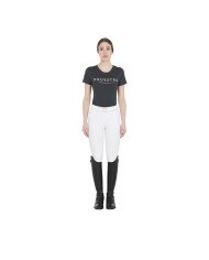 T-shirt donna slim fit con scritta Equestro