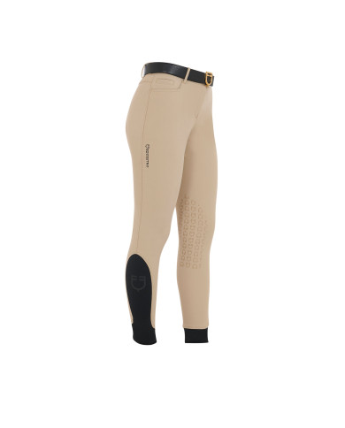 Pantaloni donna slim fit grip con logo Equestro Pantaloni donna slim fit grip con logo Equestro